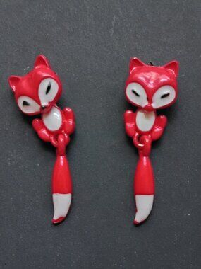 Dangling Fox Earrings